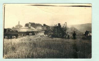 X - R/p - Postcard - Men And Thresher In Field - Colton,  Wash.  - 1916 - Pp - 2 - 807