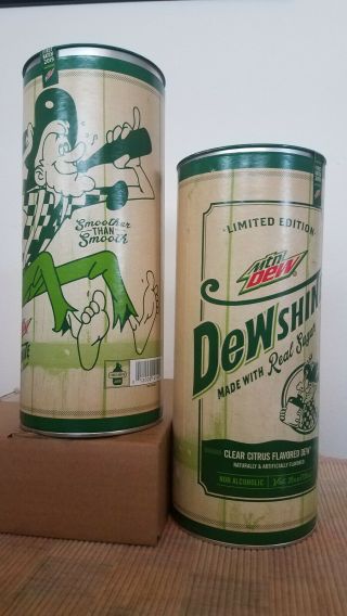 Mountain Dew Dewshine 25 Fl.  Oz Limited Edition Collectible Glass Jug