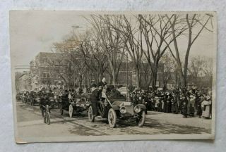 1912 Manchester Nh Parade President Taft John Varick Bldg Real Photo Postcard