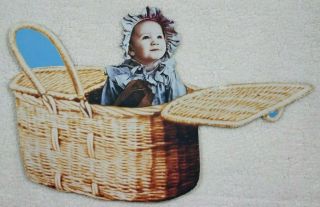 Vintage Popeye Movie 1980 Baby In Basket Cardboard Cutout Standee Display