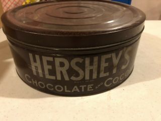 Large Vintage Hershey’s Chocolate Cocoa Tin