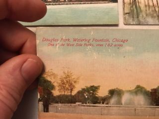 5 Different DOUGLAS PARK Vintage Postcards,  Chicago,  Illinois 3