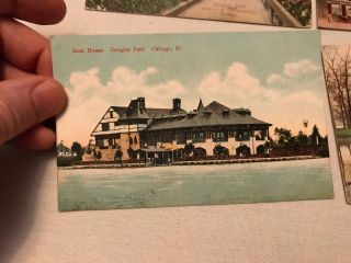 5 Different DOUGLAS PARK Vintage Postcards,  Chicago,  Illinois 4