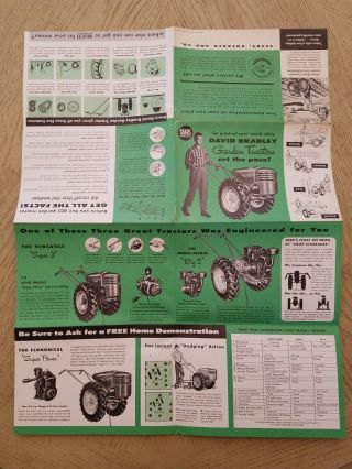 VTG 1955 Sears Roebuck David Bradley Garden Tractor Flyer Brochure 3 Big 5 2