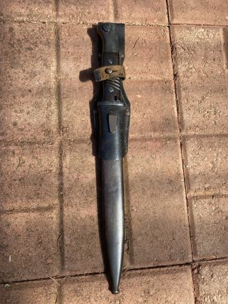 K98 Mauser Bayonet Scabbard And Frog Well Marked