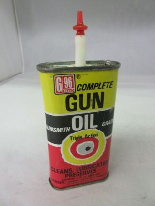 Vintage Advertising G - 96 Gun Oil Handy Oiler Oil Auto Tin Can A - 16