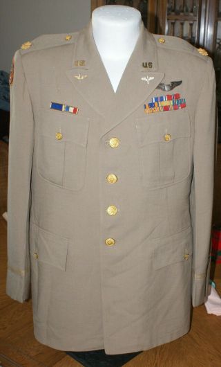 Ww 2 Usaaf Pilots Tw Service Dress Uniform Jacket