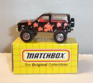 Mj7 Matchbox - Yellow Box - Mb39 Ford Bronco Ii - Black - Piranha