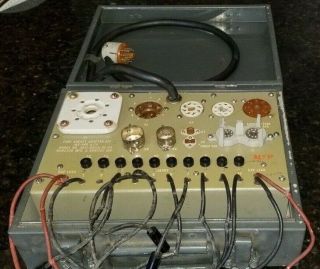 Wwii Us Army Signal Corps Radio Tube Socket Adapter Testing Kit Mx - 949a/u