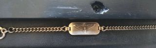 Wwii Army Air Corps Sterling Ww2 Wings Sweetheart Bracelet Named Id 