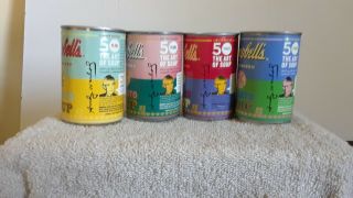 Andy Warhol 2014 Campbell ' s Tomato Soup Cans 50th Anniversary Ltd Edition 4 Cans 2