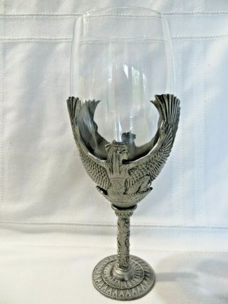 Myths & Legends Veronese Pewter Egyptian Isis Goddess Wine Glass Goblet