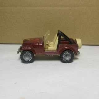 Old Diecast Hot Wheels Real Riders Series Jeep Cj - 7 Made In Malaysia