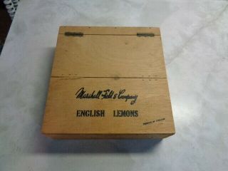 Vintage Marshall Field & Company Wood Candy Box