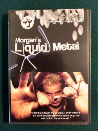 Morgan’s Liquid Metal Dvd Spoon Fork Bending & More Close - Up Street Magic Magic