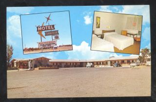 Santa Rosa Mexico Route 66 Motel Shawford Vintage Advertising Postcard