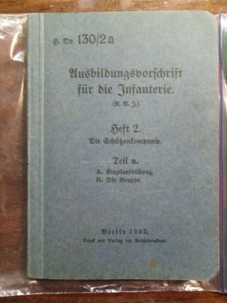 Ww2 German Army Soldier/infantry And Weapons Handbook
