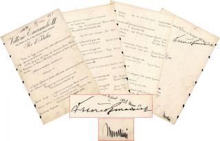 Italy 1928 Military Decree Benito Mussolini/king Vittorio Emanuele Iii Signature