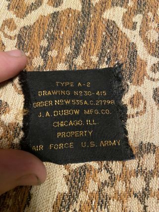 Wwii A2 Flight Jacket Patch Or Tag