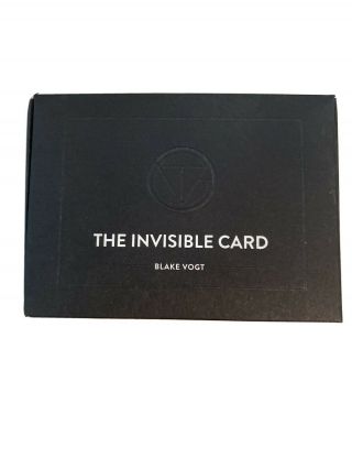 Card Magic Trick The Invisible Card By Blake Vogt