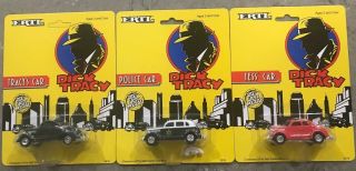 Ertl Dick Tracy Movie Cars Vintage 1990 1/64 Tess,  Tracy Police Cars