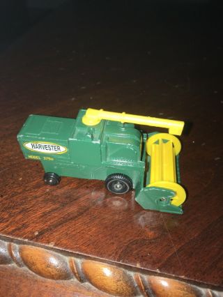 1977 Matchbox Combine Harvester Model 379a Green Pre Owned