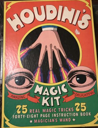 Vintage Houdini’s Magic Kit By Platt & Munk 1967