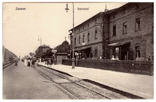 Germany Zossen In Brandenburg,  Bahnhof,  Railway Station Vintage Pc 1910s