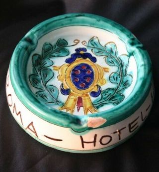 Hotel Hassler Villa Medici Roma Ceramic Ashtray