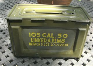 Ww2 Osco 50 Cal Ammo Can Box Flaming Bomb Us Military Wwii