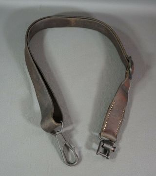 Wwii German Wehrmacht Heer Army Mg34 Mg - 42 Leather Carrying Sling Strap 1943