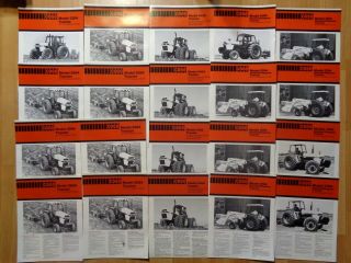 Group 40 Vintage Case Tractor Brochures Very Good Uncirculated