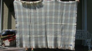 Vintage Pendleton 100 Wool Plaid Throw Blanket 1 52 " X 64 "