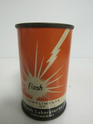 Vintage Flash Laboratories Motor Oil Can Coin Bank Sb352