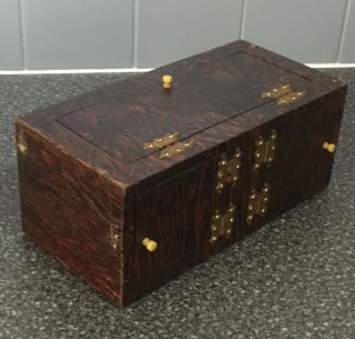 (Q) Vintage Wooden Magic Trick Production Box 2