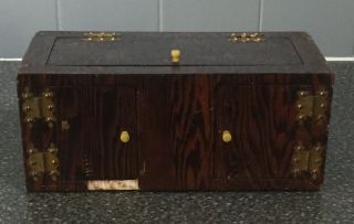 (Q) Vintage Wooden Magic Trick Production Box 3