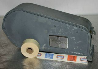 Vintage 1930s Walters Seal O Matic Paper Tape Dispenser With Rexall Drug Labels