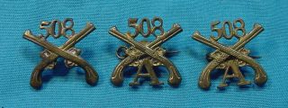 Wwii Us Army 508th Military Police Pin Insignia