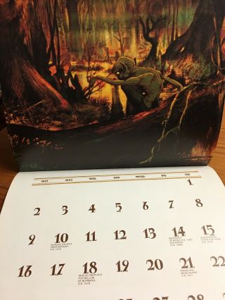 Vintage 1979 Lord Of The Rings Tolkien Calendar Ralph Bakshi Illustrated