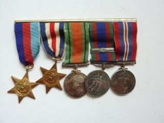 Wwii Canadian Five Medal Bar/group