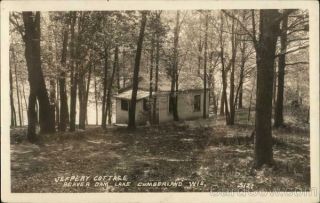 Rppc Cumberland,  Wi Jeffery Cottage Beaver Dam Lake Barron County Wisconsin