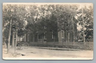 Public School Bath Pennsylvania Rppc Northampton County Pa Photo Postcard 1910s