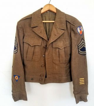 Ww2 Wwii Eisenhower Ike Jacket 1944 Engineering,  Service,  9th Army Air Force 34r