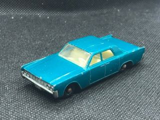 Old 1967 Matchbox Lesney - 1964 Lincoln Continental No.  31 - Opening Trunk