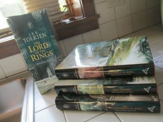 J.  R.  R.  Tolkien Three Volume Lord Of The Ring Series Illustrated By Alan Lee