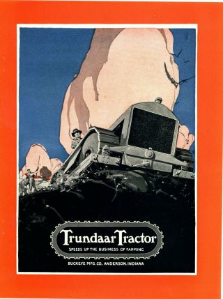 1917 Trundaar Tractors Ad: Buckeye Mfg.  Co. ,  Columbus Avenue - Anderson,  In 4pgs