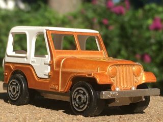 Vintage Majorette Jeep Cj - 5 Golden Eagle With Top 1/64 Diecast Hard To Find Look