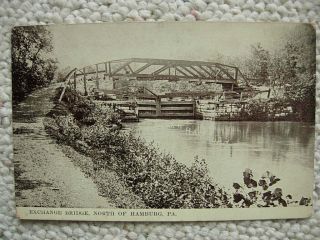 Hamburg Pa - Schuylkill Canal - Exchange Bridge - Reading - Berks County Pennsylvania