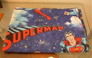 Vintage 1978 Dc Comics Superman Twin Flat Sheet