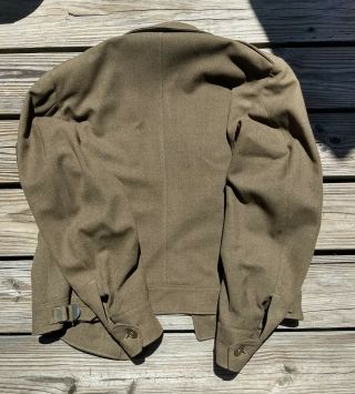 1940s WW II 9th USAAF military IKE uniform jacket w/ patches Sargent Sz 36R wool 2